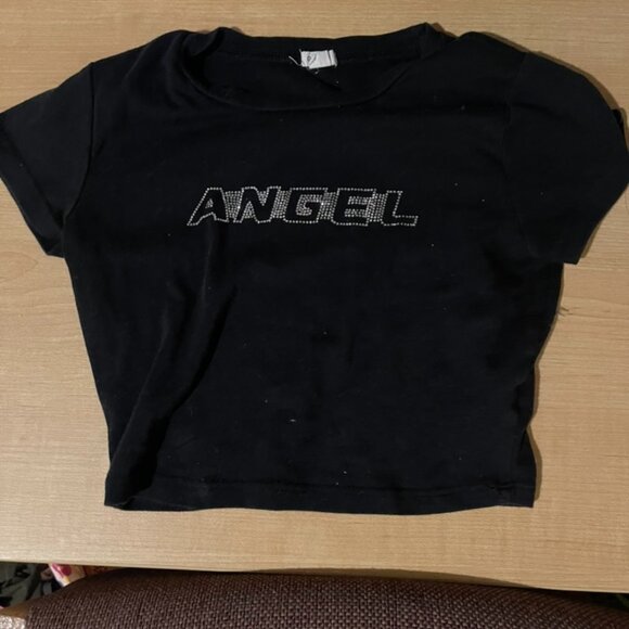 Simple black garage crop-top S - Picture 1 of 3